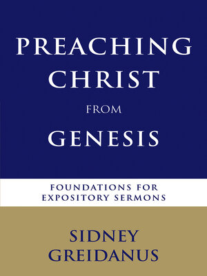 cover image of Preaching Christ from Genesis